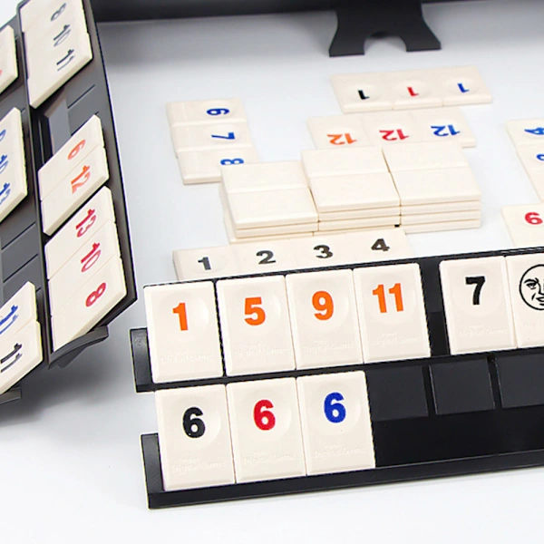 Mahjongspil i kompakt format, komplet sæt til traditionel ki