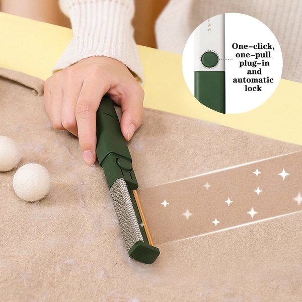 IC Bärbar luddrakapparat | Lint Eliminator | Dubbelsidig luddresa
