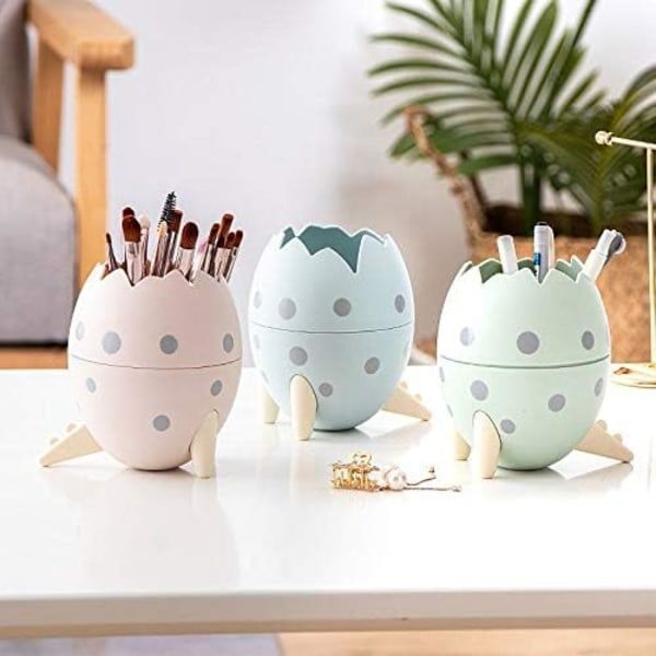 IC 3-pack Dinosaurieägg Pennhållare Ägg Skrivbordstillbehör Organizer Skrivbordspenna Cup - Barn Pojkar Flickor