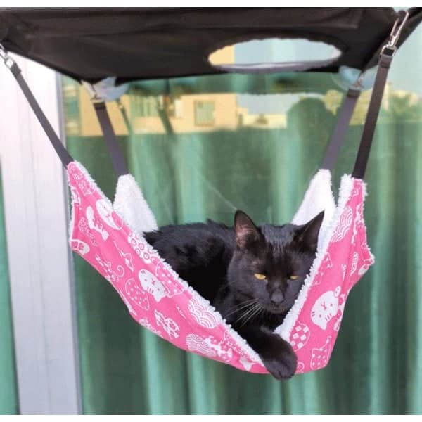 IC Cat Kitten Hängsäng Bekväm Hängmatta Bur Vändbar