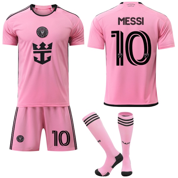 Inter Miami CF Barn Fotbollströja Hemma No.10 Messi 2024-2025 22