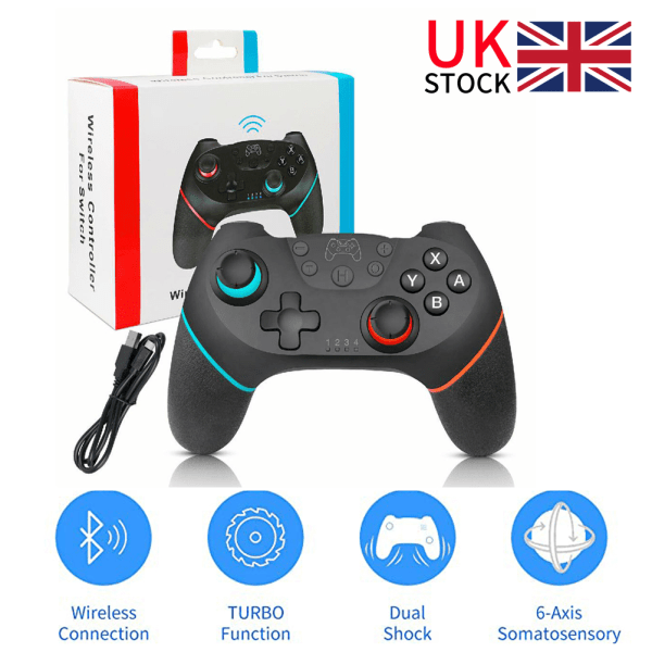IC NY Bluetooth Trådløs Gamepad Joystick Spilkonsol til N