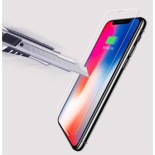 Heldekkende herdet glasskjermbeskytter til iPhone 11 Pro / iPhone X / iPhone XS