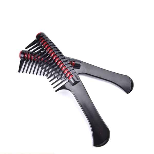 IC Professionel Bred Tand Hårkamborste Anti Statisk Salon Barbe Sort