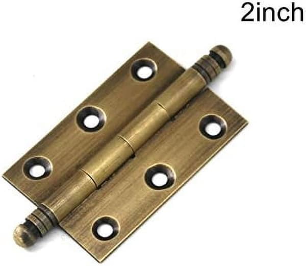 2-pak dekorative stabelhængsler til køkkenskabsdøre, antik messing bronze finish 2 Inch