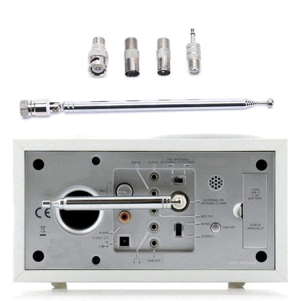 IC 5 stk Antenne 75 Ohm Teleskopisk Radioantenne F-Type Hunnkontakt