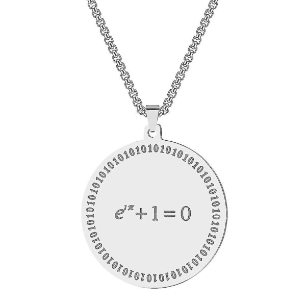 Rustfrit Stål Euler's Identitet Matematik Ligning Hængende Halskæde Gave Matematiske Formler Smykker Kvantefysik Choker Guld-farvet
