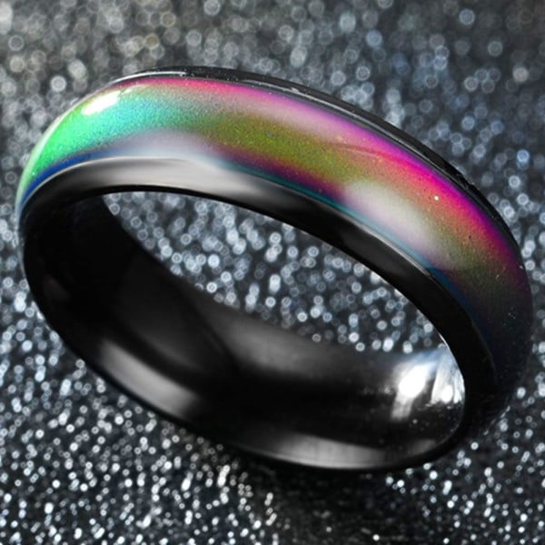 Temperaturfølsom fargeskiftende ring Mood Ring IC