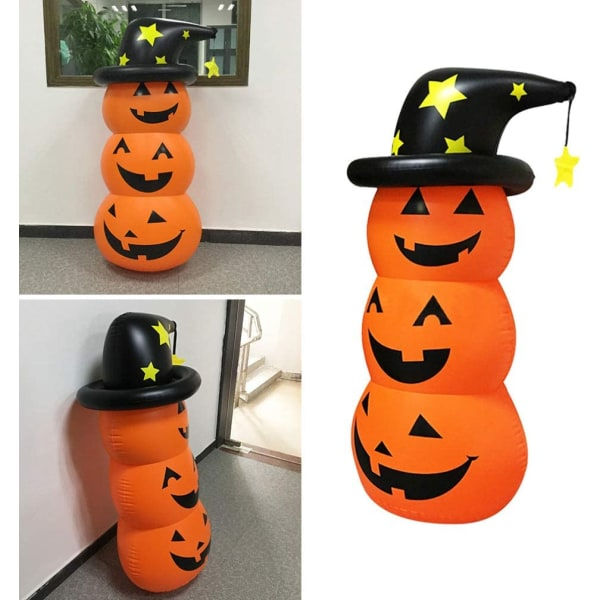 IC Creative Halloween Oppblåsbar Gresskardekorasjon Gresskarstablingslek