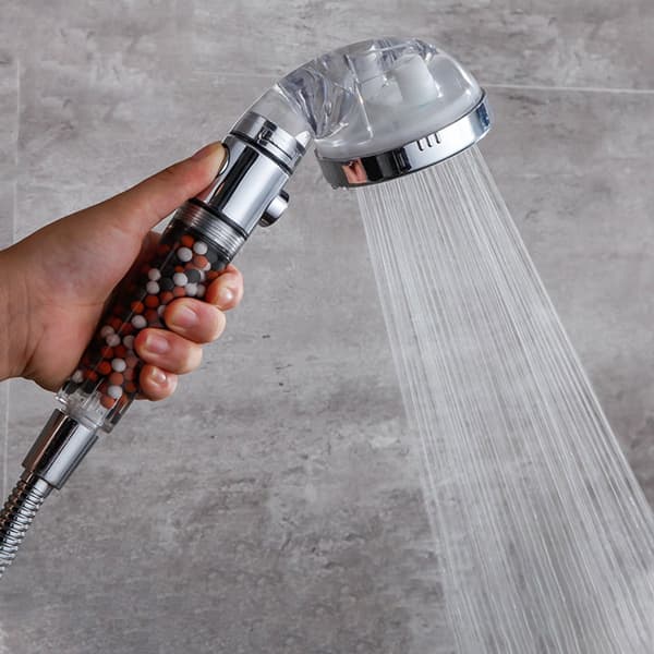 Water Saving - Ionic - Shower Head - Handheld Shower - Luxury - Modern - High Pressure Handheld Shower - Rain Shower - Pressure Boost