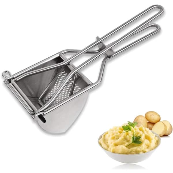 IC Potatispress i rostfritt stål, potatispress triangelpotatis
