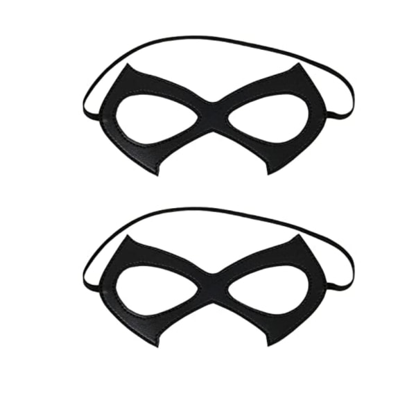 IC 2 delar mode läder svart nattklubb maskerad mask överdriven