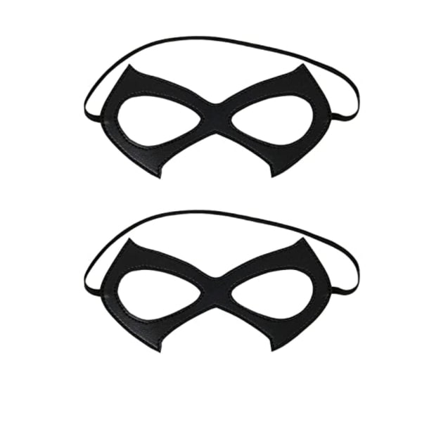 IC 2-pack mode läder svart nattklubb maskerad mask överdriven
