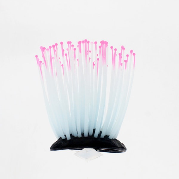 IC Silikon lysende dekorative akvarielandskaper simulering rosa