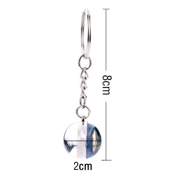 Galaxy Solsystem Planet Nyckelring Rymdglasklot Nyckelring #4 IC