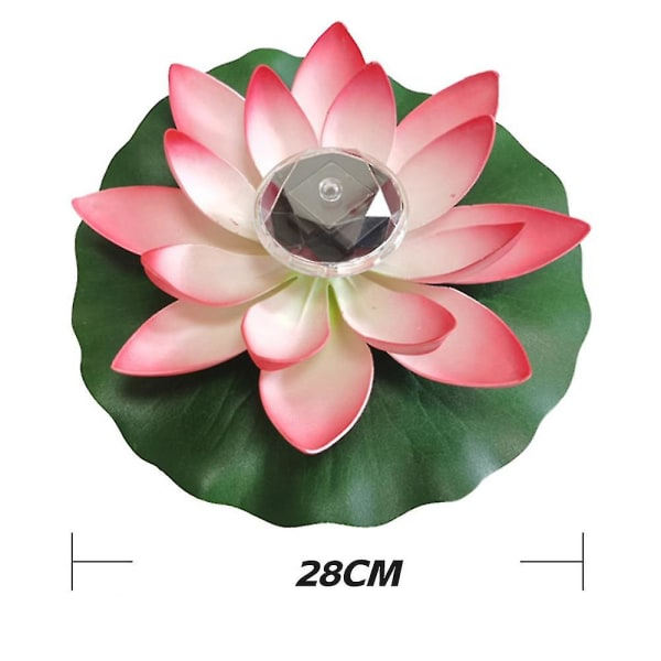 IC Ønsker Lotus Solcellelampe Blomsterdekoration Udendørs Springvand Pool