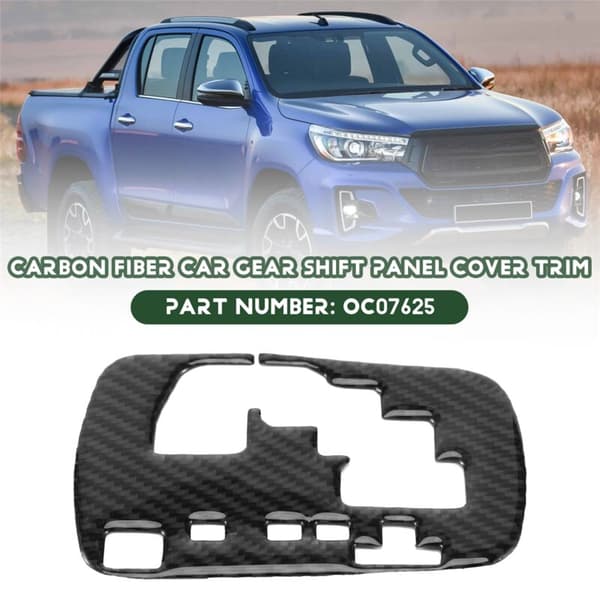 Karbonfiber Girskiftpanel Deksel Trim For 2015-2021