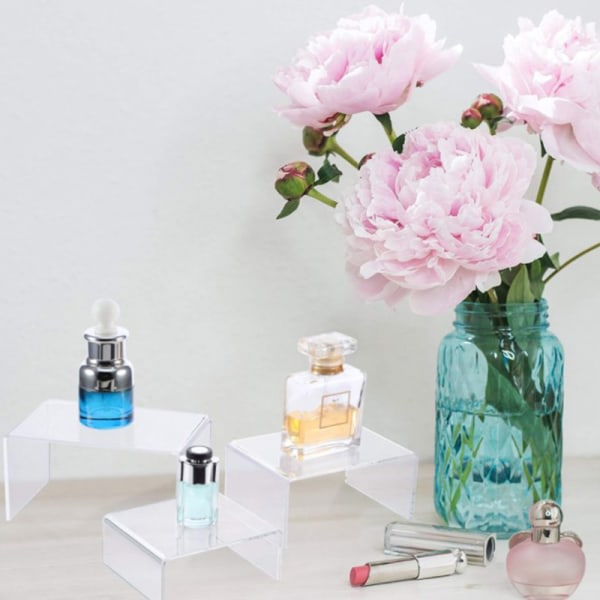 IC Akryl Displayhöjare Transparent Produktställ Smyckesdisplayhyllor