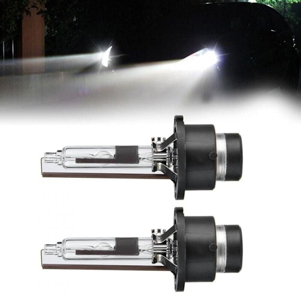 2 stk. D2R 6000K 35W Xenonlampe for bil, erstatningspærer for frontlykter, DEBUNS