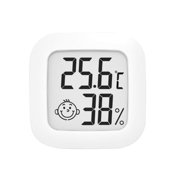 IC 5x digital temperaturhygrometer termometer fugtighedsmåler 4,2cm hvid Hygrometer