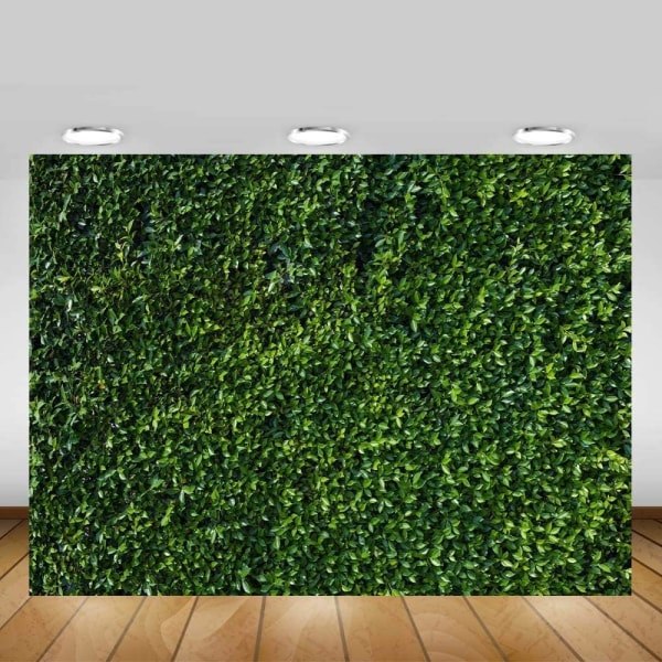 IC Natur Tema Grønne Blade Baggrunde Sømløs Studiorekvisitter Fotografi Vinyl 7x5 fod Baggrund Fest Dekoration Græs Græs Banner