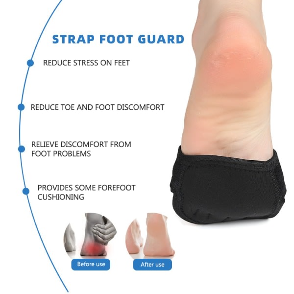 IC Metatarsal Framfot Smärtlindring Halv innersulor Hallux Valgus L