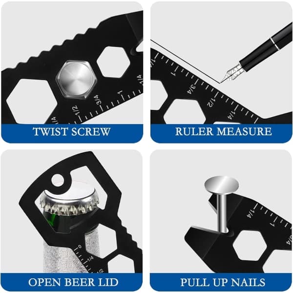 IC 2-pack Slim Pocket Card Tool, Allt-i-ett plånboksverktyg Snabbkort