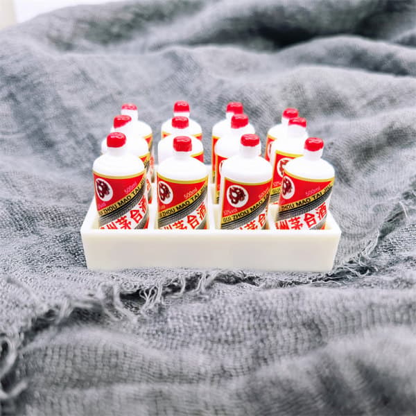 IC 1Sæt Mini Imitation Baijiu Maotai Mini Box Statuer Drikke Garni