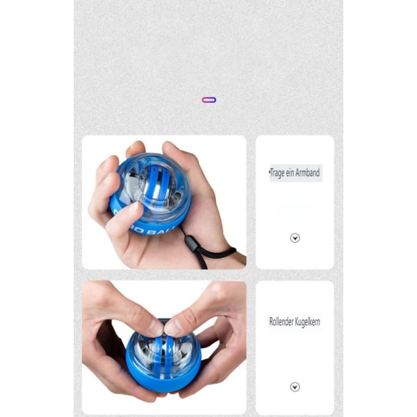 IC Rotationsboll Handledsboll/handtränare Autostart