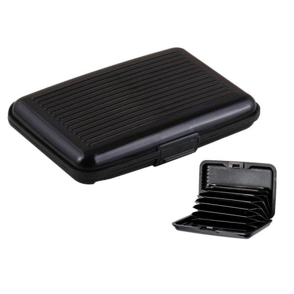 IC Kort Holder i Aluminium - RFID-Sikker Sort
