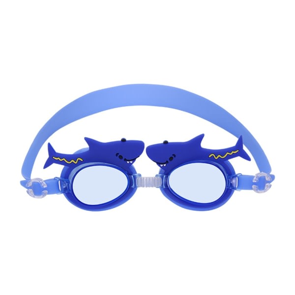 IC Badmössa och skyddsglasögon för barn, rolig badmössa och skyddsglasögon för barn ja småbarn, Vattentät cap i hög elastisk silikon med anti-blå haj