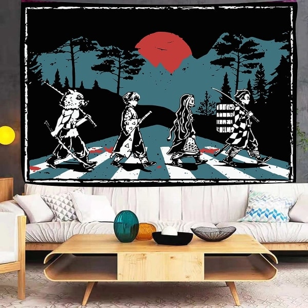 IC Animetapet, seinätaidekoriste, julistetaustatapetit, metallijuliste, opiskelijakodin demonimaalaus, 60x80 tuumaa