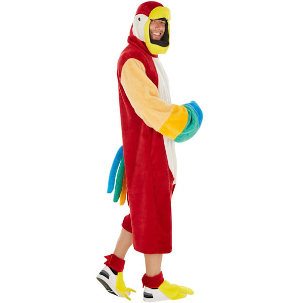 Julens färgglada papegojdräkt för fest MultiColor l
