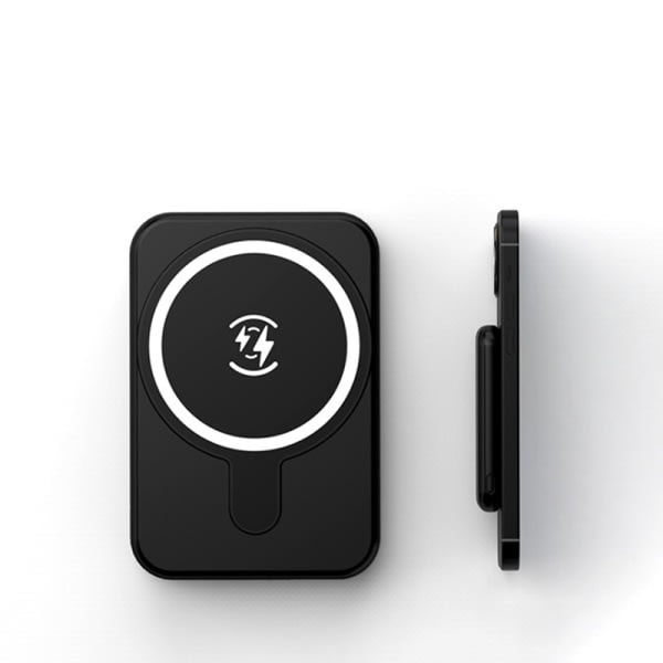 IC Mag-Safe Trådløs Magnetisk Powerbank Sort