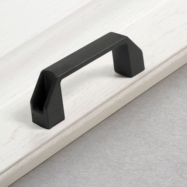 Svart Plast Skuffehåndtak Hullavstand 90mm 8,9cm