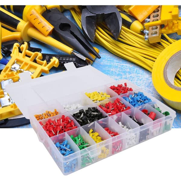 2120 st Elektriska Kontakter E0508 - E16-12 Rörtyp Förisolerade Kabelanslutningar Set VE, DUBUNS