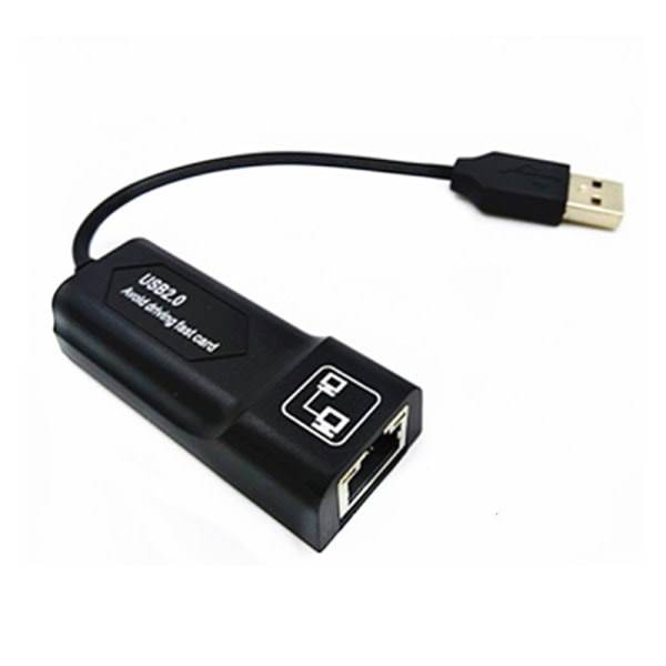 USB Ethernet-sovitin USB 2.0 verkkokort RJ45 Lan 100Mbps