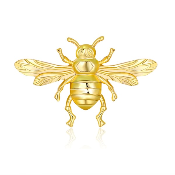 IC NOE Honey Bee Brosch Lapel Pins for kvinner 24K gull