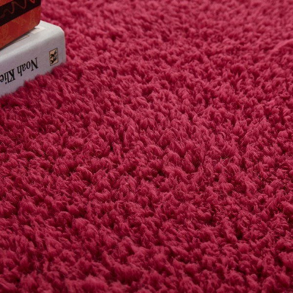 2 kpl Imuva Absorboiva Pehmeä Shaggy Liukumaton Kylpyhuoneen Matto Kylpyhuoneen Suihku Koti Lattiamatot Matto Viininpunainen