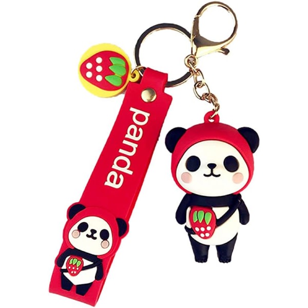 Söt skolväska nyckelring hängande Panda Doll IC