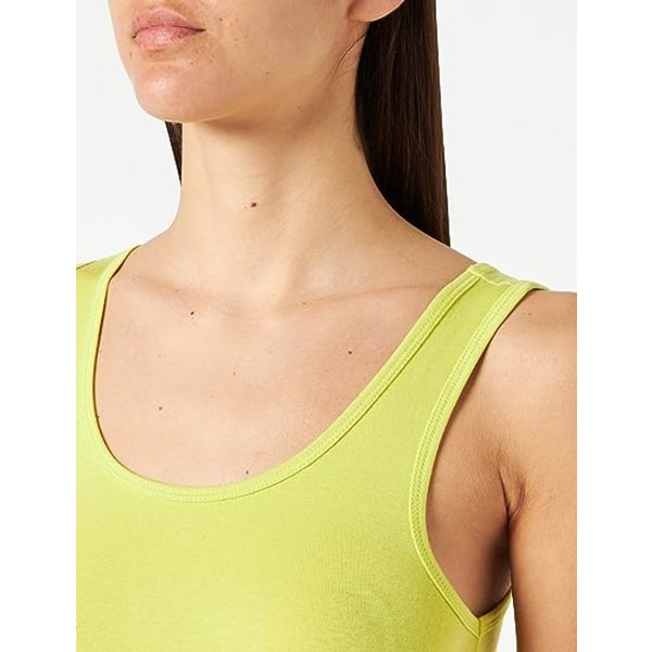 IC Slim-Fit Tank för kvinnor, paketti med 2 Mångsidig T-shirt för damunderkläder Ärmlös sportlinne med rund hals, nederdel (stor)