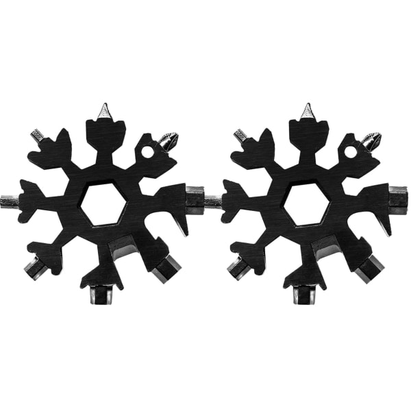 IC Julklappar för män Presenter Multiverktyg 2-pack 18 i 1 Svart