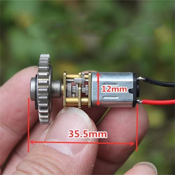 IC Full Metal N20 Växelreduktionsmotor DC 3V-6V 60RPM Reduktion Ra