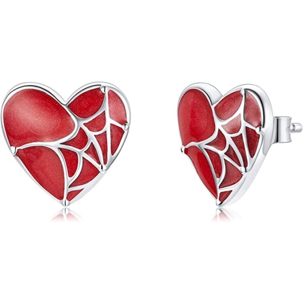 IC Röda hjärta örhängen, Cubic Zirconia örhängen S