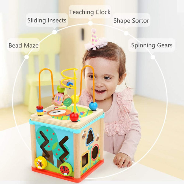 IC Kubleksaker, Montessori-träleksaker för 1-åriga pojkar och flickor