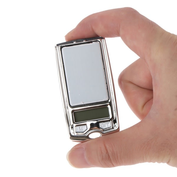 IC Bärbar Våg Bilnyckel Elektronisk Digital Vikt Mini Hushåll Silver