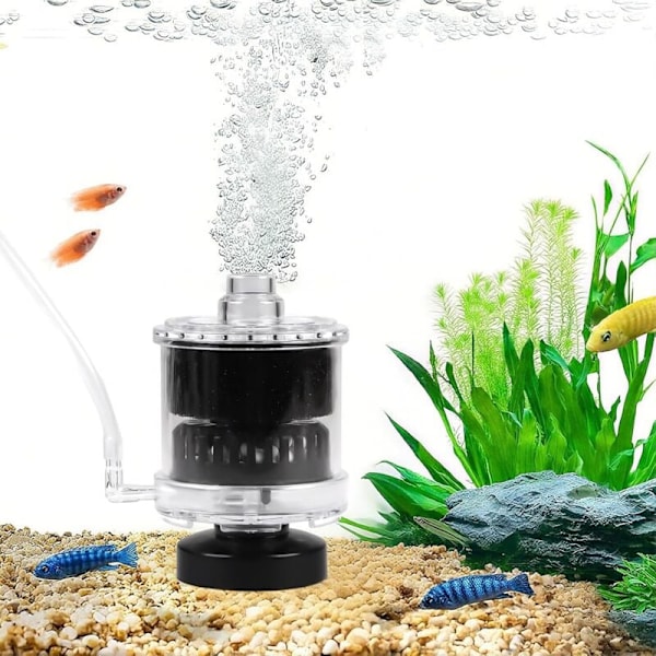 Akvariesvampfilter med bubbelslang för 30-60L tank Mini internt filter för Betta Räkfilter Material ingår Luftpump ingår ej