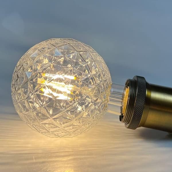 Vintage LED Retro Filamenttilamput 4W 220/240V E27 Koristelamppu G95 Kristalli