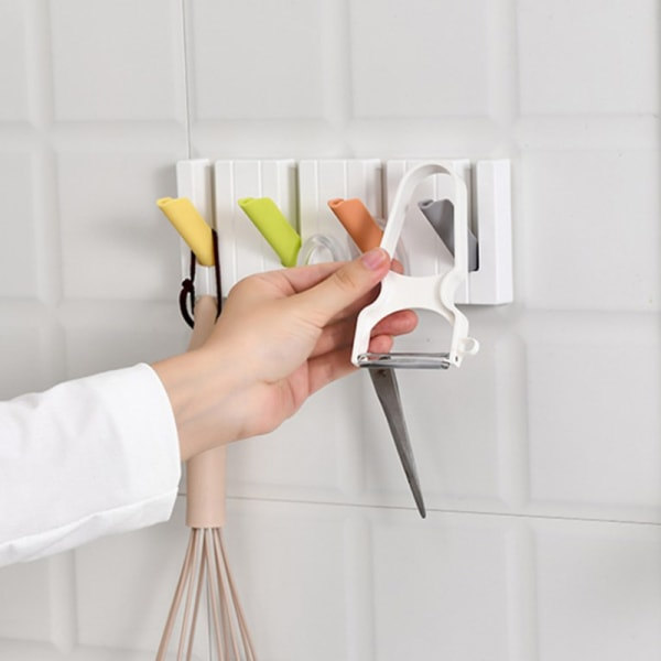 IC Pianotangenter Krokhängare Väggmonterad klädhängare Creative Wall H Sort