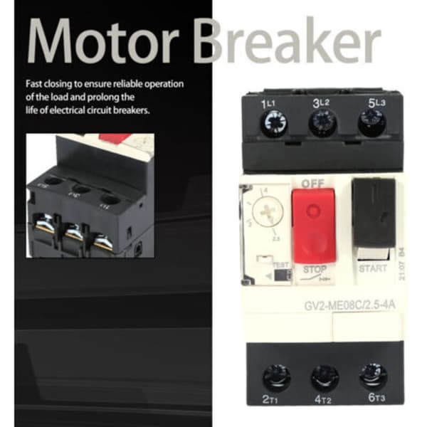 Motorvernbryter GV2-ME08C Motorvernbryter 2.5 4A